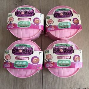 Crazy Fun Squishy Bao Bun • Bundle of FOUR• Viral Glitter Mystery Dumpling